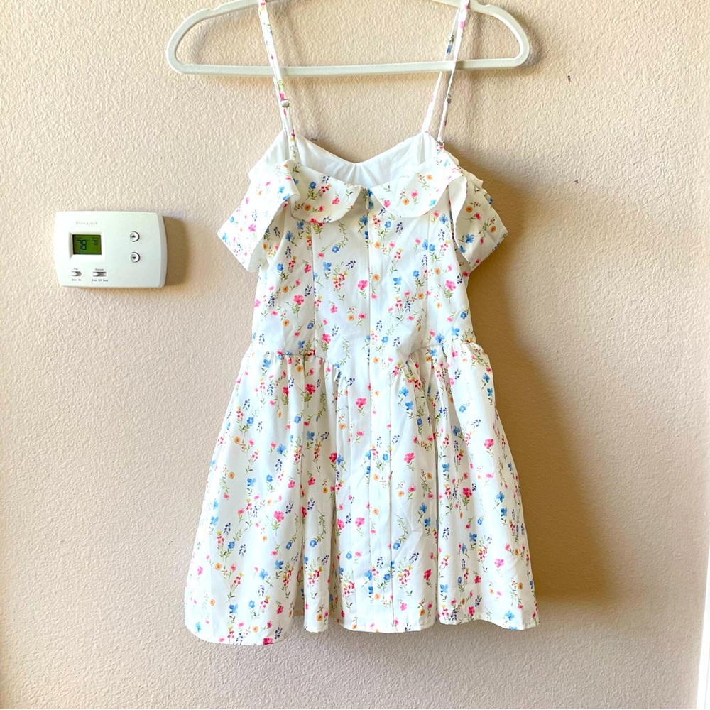 Floral Print Short Party Dresses Off The Shoulder Tulle Dress A Line Women's